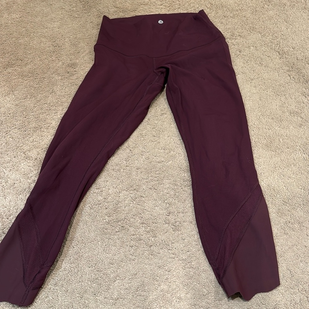 lululemon Align™ High-Rise Crop 21" maroon